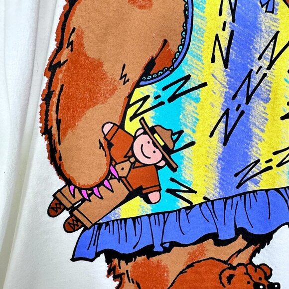 Vintage Sutton's Nightshirt Yellowstone Bear I Don't Do Mornings National Parks - Picture 6 of 8
